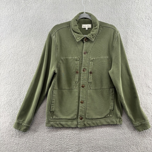 Alex Mill Fleece Utility Jacket in Thyme | Men’s Medium - Picture 6 of 12